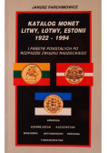 Katalog monet Litwy Łotwy Estonii 1922 - 1994