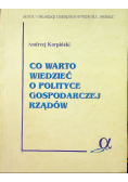 Co warto wiedzieć o polityce gospodarczej rządów