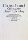 Opis podróży z Paryża do Jerozolimy
