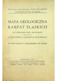 Mapa geologiczna Karpat Śląskich 1937 r.