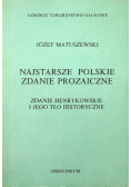 Najstarsze polskie zdanie prozaiczne