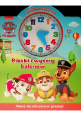 Psi Patrol Książka z zegarem Pieski i wyścig balonów
