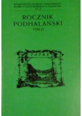 Rocznik podhalański Tom IV