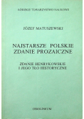 Najstarsze polskie zdanie prozaiczne