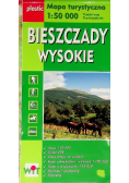 Mapa turystyczna Bieszczady Wysokie 1:50 000