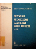 Równania różniczkowe cząstkowe rzędu drugiego Część 1