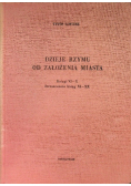 Dzieje Rzymu od założenia miasta księgi VI-X