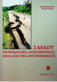 Zasady sporządzania dokumentacji geologiczno  inżynierskich