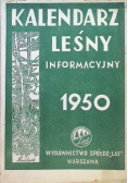 Kalendarz leśny informacyjny 1950 r.