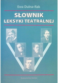 Słownik leksyki teatralnej