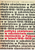 Polityka oświatowa w szkolnictwie niemieckim w Polsce w latach 1918 do 1939