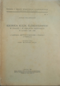 Kronika klęsk elementarnych w Polsce i krajach sąsiednich w latach 1450 - 1586, 1932 r.