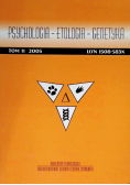 Psychologia etologia genetyka Nr 11 / 05