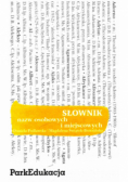 Słownik nazw osobowych i miejscowych
