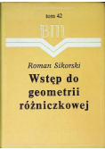 Wstęp do geometrii różniczkowej