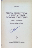 Szkoła subiektywna w burżuazyjnej ekonomii politycznej