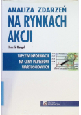 Analiza zdarzeń na rynkach akcji