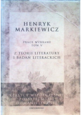 Prace wybrane Tom V Z teorii literatury i badań literackich