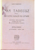 Pan Tadeusz,  1921 r.