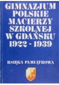 Gimnazjum polskie macierzy szkolnej w Gdańsku 1922 -1939
