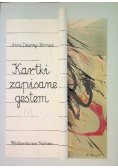 Kartki zapisane gestem