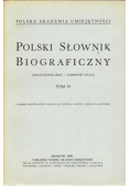 Polski Słownik Biograficzny Tom IV 1938 r