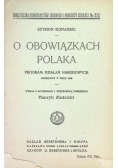 O obowiązkach Polaka 1918 r.