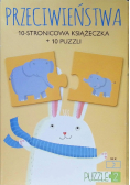 Przeciwieństwa. Książeczka + 10 puzzli