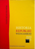 Historia Republiki Weimarskiej 1919 - 1933