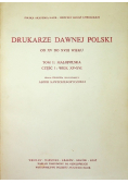 Drukarze dawnej Polski Tom 1 Część 1
