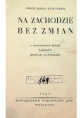 Na zachodzie bez zmian 1930 r.