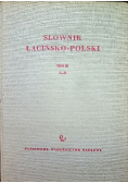 Słownik łacińsko polski Tom III