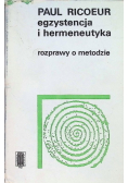 Egzystencja i hermeneutyka Rozprawy o metodzie