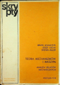 Teoria mechanizmów  i maszyn