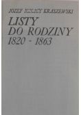 Listy do rodziny 1820 - 1863