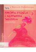 Kobieta księżyc i czerwona sukienka
