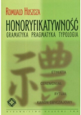 Honoryfikatywność gramatyka pragmatyka typologia