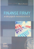 Finanse firmy w decyzjach menedżerskich