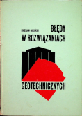 Błędy w rozwiązaniach geotechnicznych