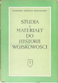Studia i materiały do historii wojskowości Tom VI Część  2