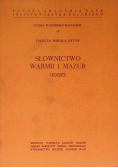 Słownictwo Warmii i Mazur Odzież