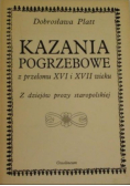 Kazania pogrzebowe z przełomu XVI i XVII wieku