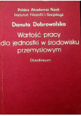 Wartość pracy dla jednostki w środowisku przemysłowym