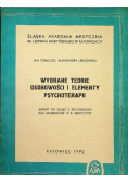 Wybrane teorie osobowości i elementy psychoterapii