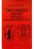 Obywatele miast Polski przedrozbiorowej