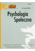 Psychologia społeczna Tom 5 Nr 1 / 10