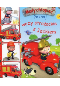 Mały chłopiec Poznaj wozy strażackie z Jackiem
