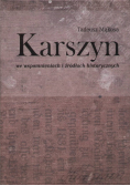 Karszyn we wspomnieniach i źródłach
