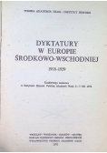 Dyktatury w Europie środkowo wschodniej