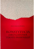 Konstytucja jako gatunek tekstu prawnego